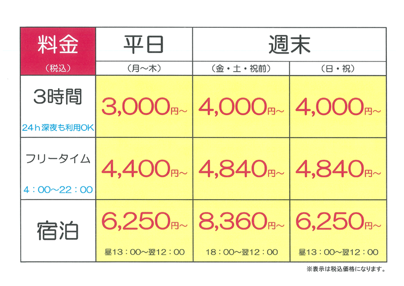 大分ラブホテル ホテルプラスアルファ 料金